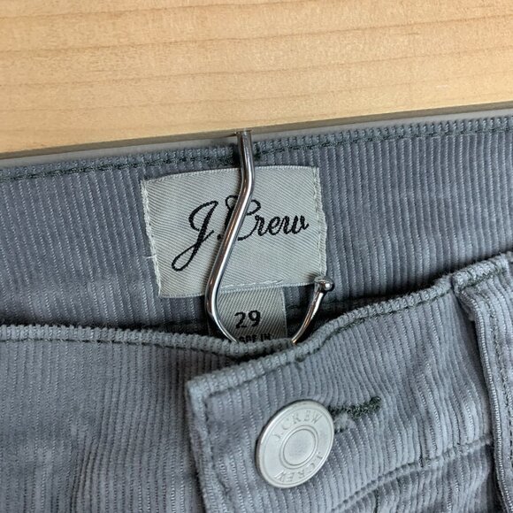 J. Crew Vintage Slim Straight Corduroy Pants Size 29 - Grey - Picture 3 of 11